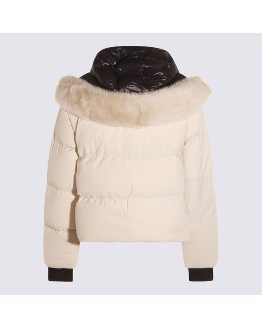 Moose Knuckles Natural White Down Jacket