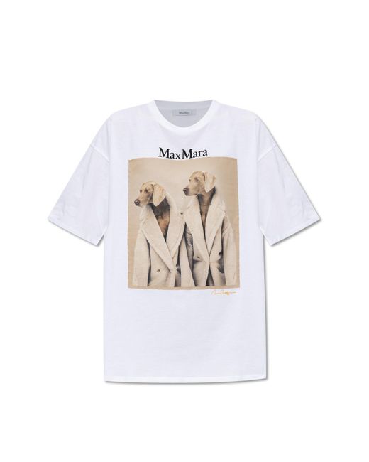Max Mara White 'tacco' T-shirt