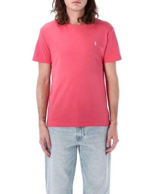 Polo Ralph Lauren Classic T-shirt in Red for Men | Lyst