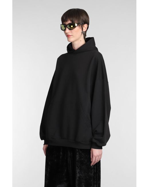 Balenciaga Black Sweatshirt In Cotton