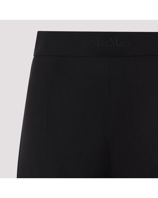 Max Mara Fernet Straight Pants in Black | Lyst