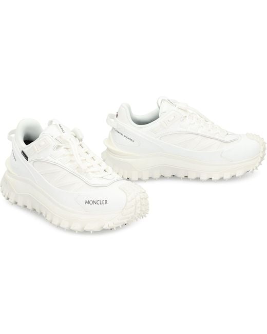 Moncler White Trailgrip Gtx Sneakers For Versatile Activities Polyamide Trainers
