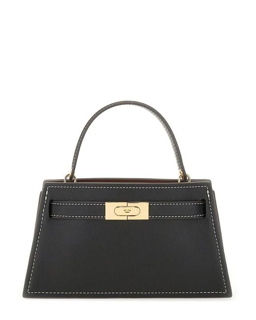 Tory Burch Black Lee Radziwill Petite Bag Leather Shoulder