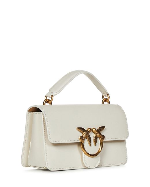 Pinko White Mini Love Bag One Light Handbag