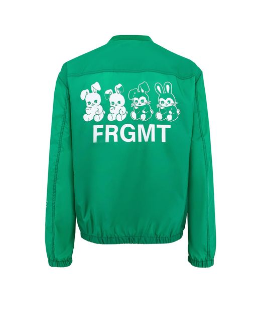 Moncler Genius Green Ostria 7 Moncler Frgmt Hiroshi Fujiwara Jacket With Maxi Print for men