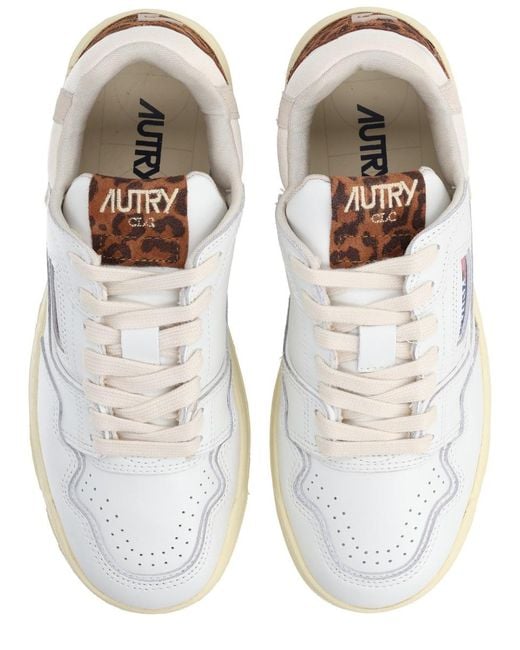 Autry White Clc Low Sneaker Cow Leather Trainers