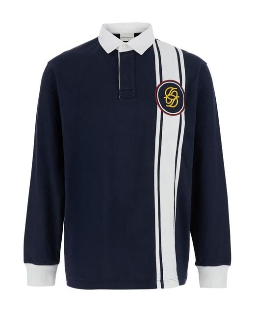 Drole de Monsieur Blue T-Shirt Round Neck T-Shirts for men