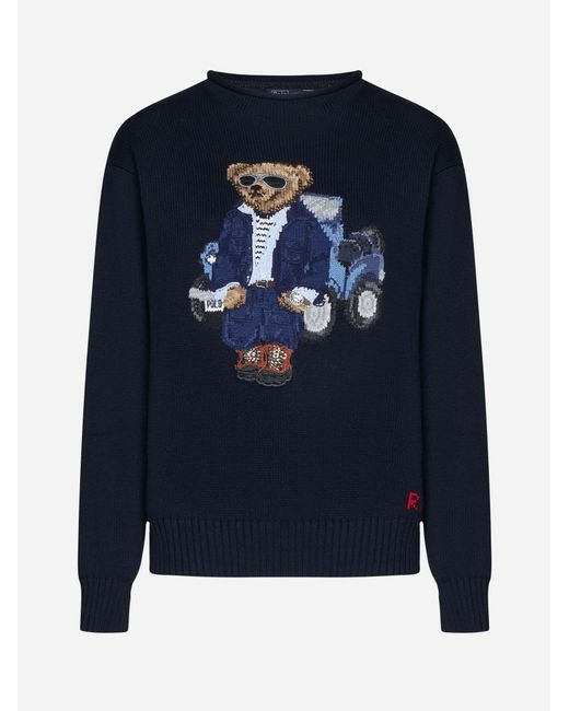 Ralph Lauren Blue Bear Cotton Sweater