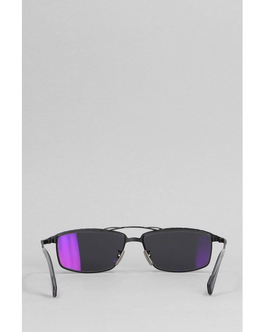Kuboraum Gray H57 Sunglasses In Silver Metal Alloy