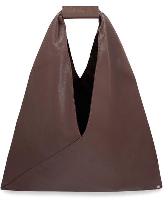 MM6 by Maison Margiela Brown Handbag Eco-Leather Polyurethane Handbags