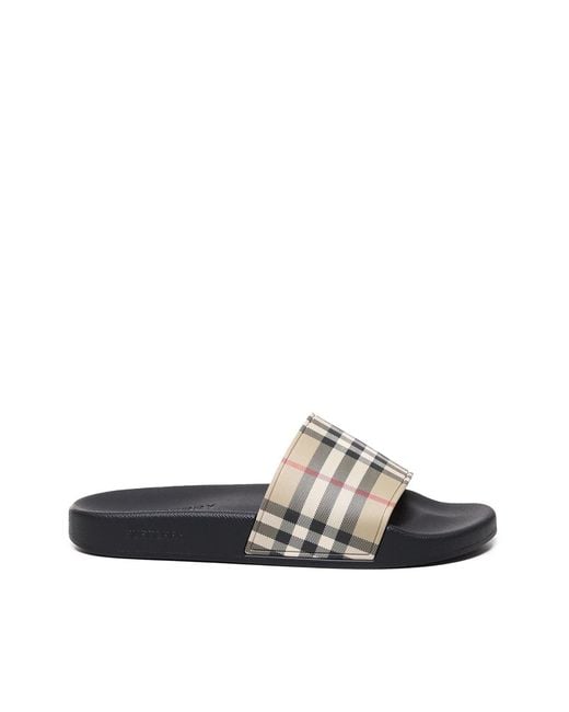 Burberry White Sandals Polyurethane for men