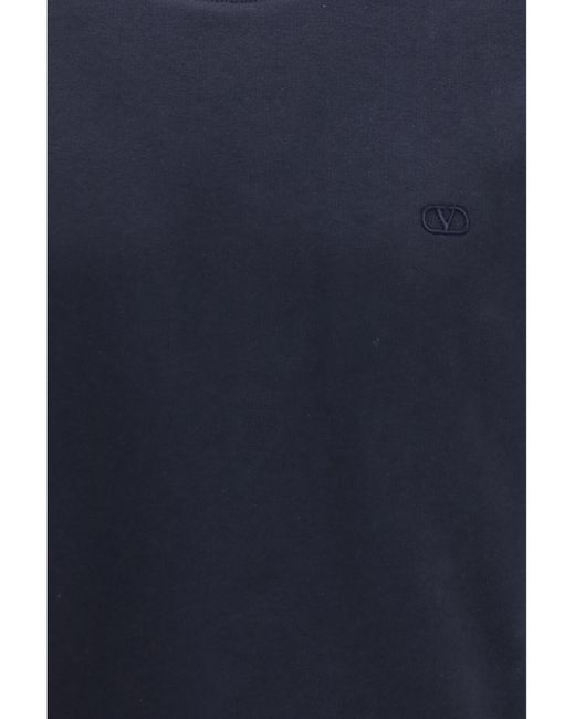 Valentino Blue Cotton Sweatshirt Sweatshirts for men