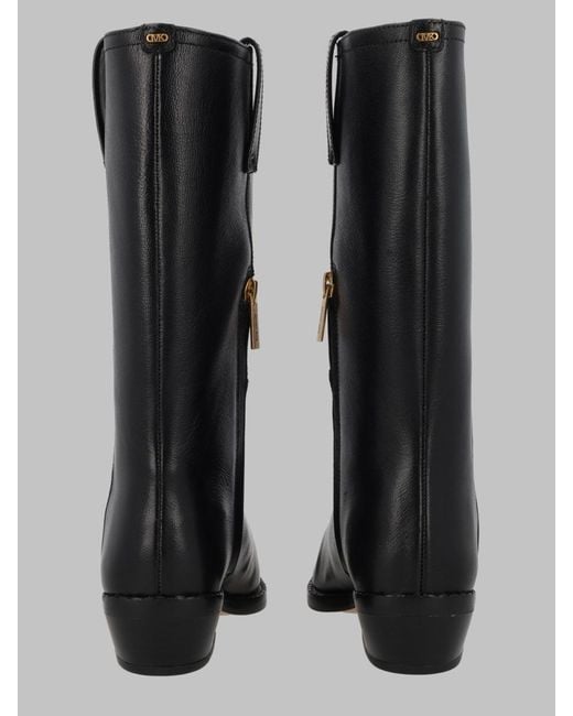MICHAEL Michael Kors Black Boots Farren Goat Leather