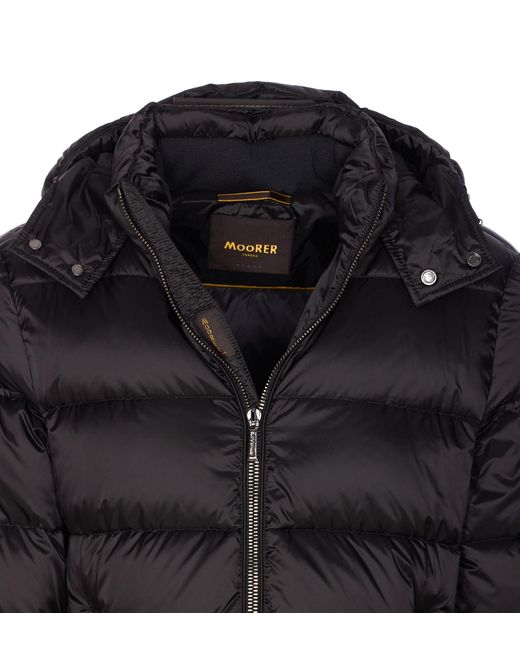 Moorer Black Brett Down Jacket for men
