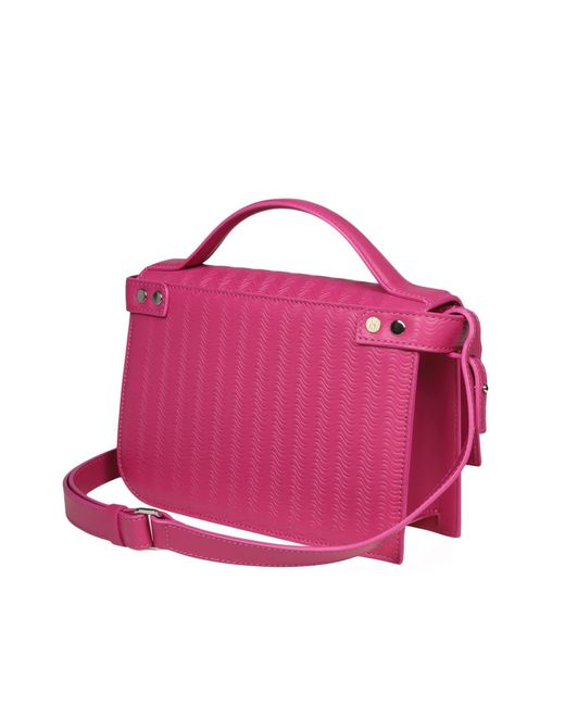 Zanellato Pink Ella Cachemire Blandine Handbag In Fuchsia Color Leather