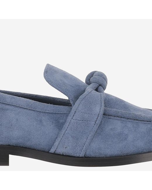 Bottega Veneta Blue Loafers Astaire Suede