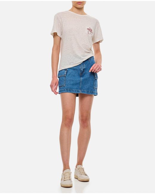 Levi's Blue Cargo Mini Denim Skirt