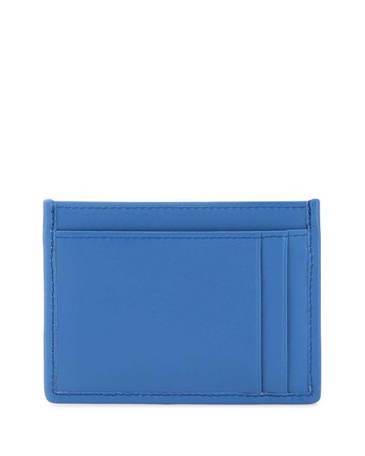 Miu Miu Blue Cerulean Nappa Leather Card Holder