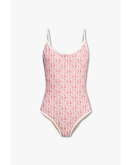 Moncler Pink One-Piece Swimsuit