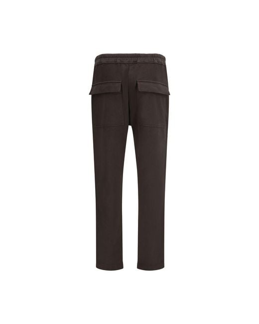 Moncler Gray Cotton Athletic Pants for men