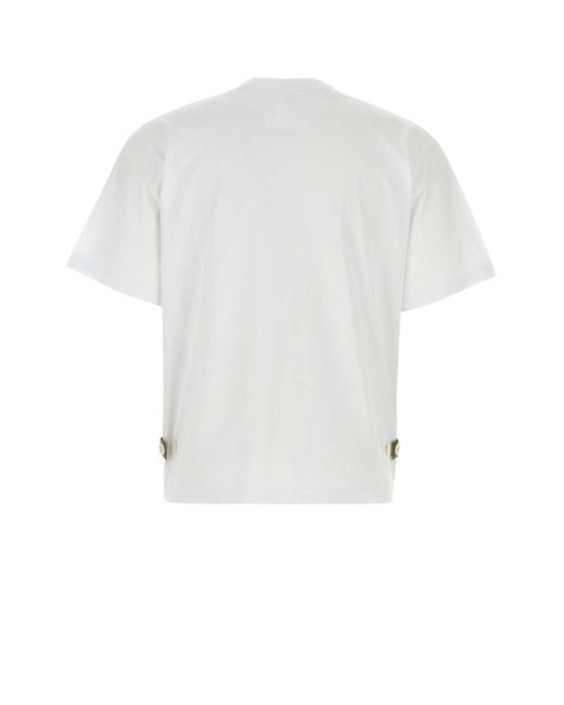Sacai White T-Shirt for men