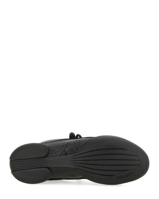 McQueen Black Flexion Sneakers Mutton Trainers for men