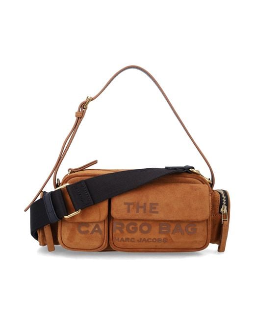 Marc Jacobs Brown The Cargo Suede Shoulder Bag