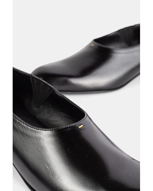 Khaite Black Mocassins Colt Slip On Loafer En Cuir Noir Loafers