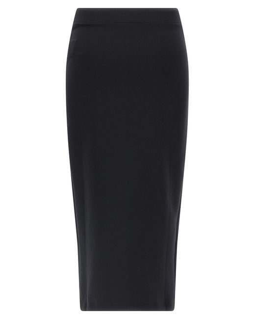 Off-White c/o Virgil Abloh Black Fitted Midi Skirt