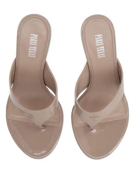 Paris Texas Natural Mules Lidia Calf Leather