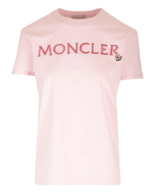 Moncler Pink Signature T- Shirt