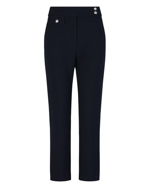 Veronica Beard Blue Trousers Renzo- Polyester Straight