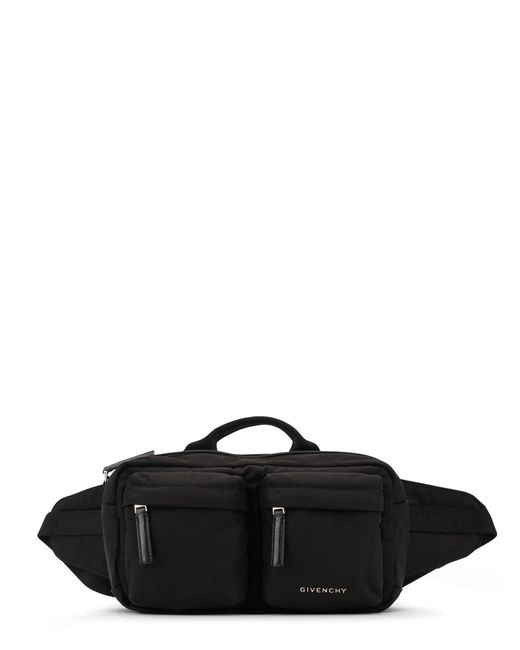 Givenchy Black Essential U Nylon Belt Bag for men