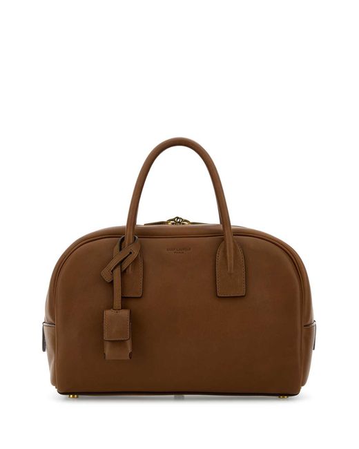 Saint Laurent Brown Caramel Leather Handbag