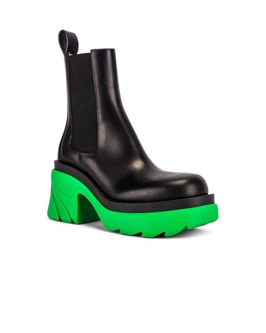 Bottega Veneta Green Flash 95Mm Chelsea Boots