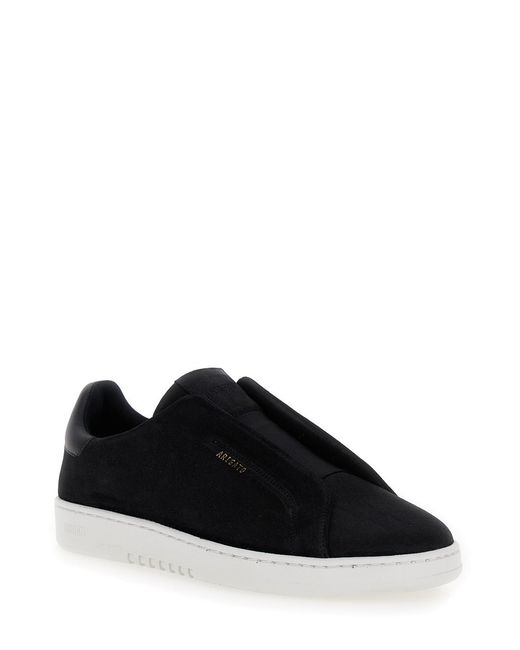 Axel Arigato Black Low Sneakers Dice Laceless Suede Recycled Polyester Trainers for men