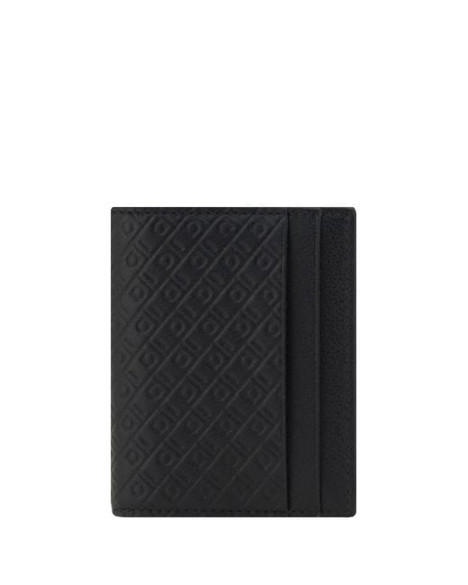 Ferragamo Black Billfold Card Holder for men