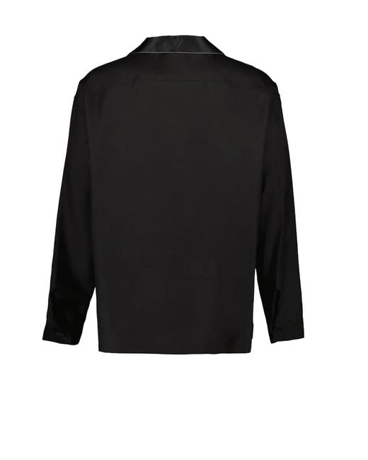 Prada Black Long-sleeved Buttoned Shirt for men