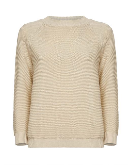 Weekend by Maxmara Natural Cotton Knit Sweater