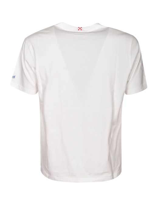 Mc2 Saint Barth Gray Classic Logo T-Shirt for men