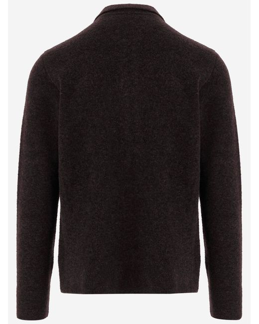 Tagliatore Black Sweater Wool-Blend for men