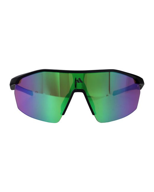 Adidas Green Sp0115 02Q Injected Sunglasses