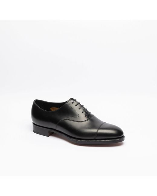 Edward Green Black Chelsea Calf Oxford Shoe for men