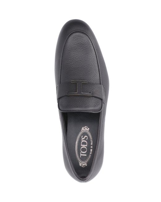 Tod's Black Flat Shoes for men