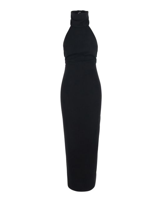 Le Plain Black Dress High-Neck Sleeveless