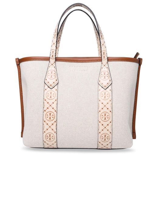 Tory Burch Natural Small 'Perry' Shopping