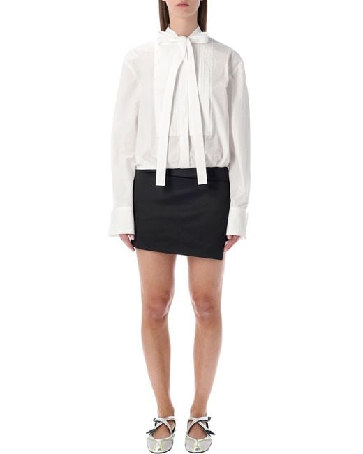 The Attico White And Mini Dress