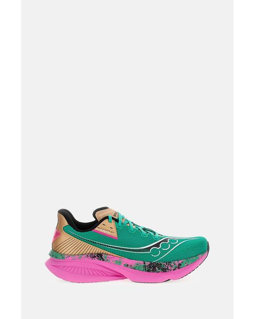Saucony Green High-Performance Training Shoes With Breathable Mesh for men
