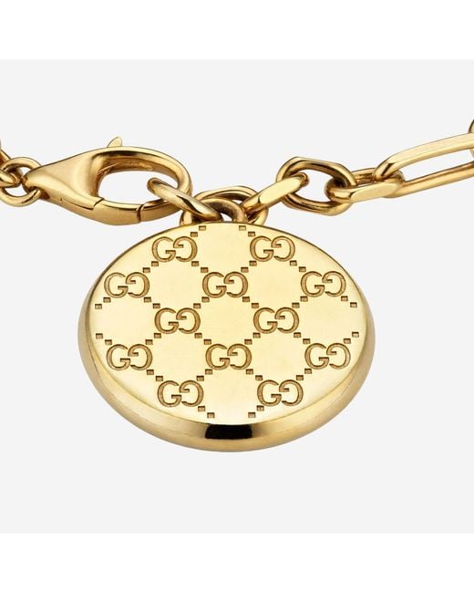 Gucci White Chain Bracelet Brass