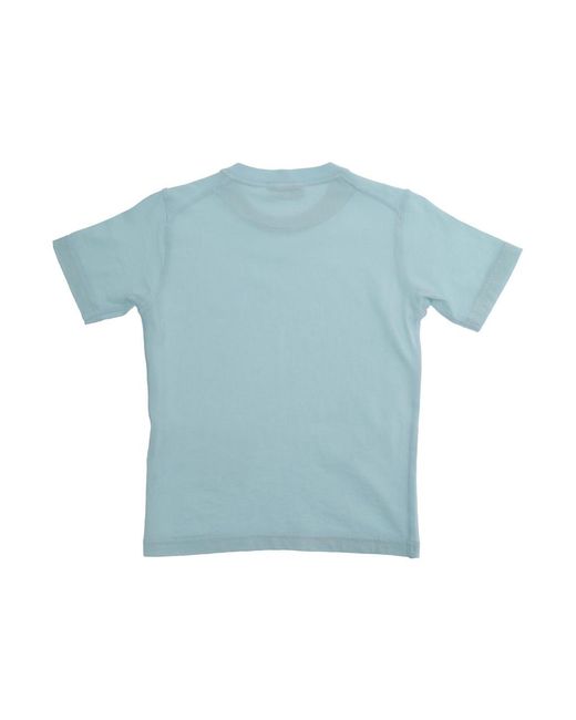 Stone Island Blue Crew Neck T-Shirt Cotton T-Shirts for men